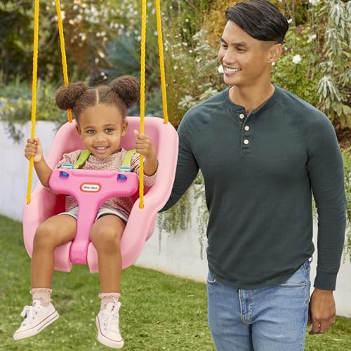 Little Tikes 2 In 1 Snug N Secure Swing Pink 4