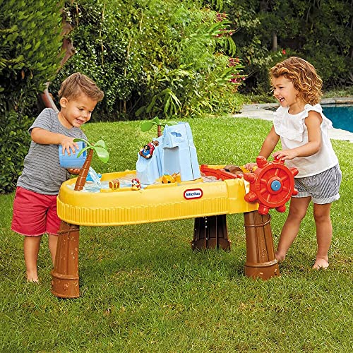Little Tikes Island Wavemaker Water Table Playset Outdoor Garden Toy Safe Durable And Portable Toddlers Table Sensory Toy For Garden Activity Encourages Creative Play For Ages 24 Months 3