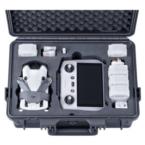 Lykus Titan Mm410 Waterproof Hard Case For Dji Mini 4 Pro Mini 3 Pro And Dji Rc 2 Rc Rc N2 N1 Support 7 Batteries And Rc Lanyard Case Only