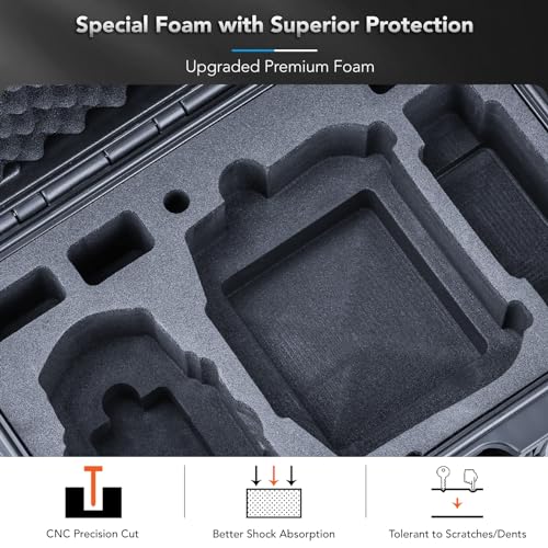 Lykus Titan Mm410 Waterproof Hard Case For Dji Mini 4 Pro Mini 3 Pro And Dji Rc 2 Rc Rc N2 N1 Support 7 Batteries And Rc Lanyard Case Only 4