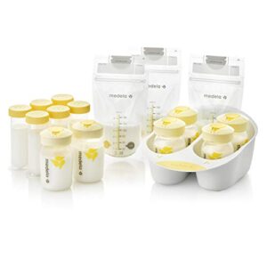 Medela Breastmilk Storage Solution Set Including 6 X 150ml Bottles 6 X 80ml Breastmilk Storage Tubes 20 X 180ml Storage Bags