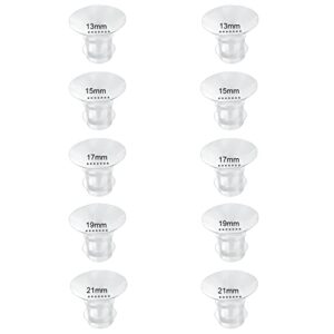 Meped Flange Insert 13 15 17 19 21mm 10pccompatible With Momcozy S12 Pro S9 Pro S12 S9 Wearable Breastpump Cupfor Medela Spectra Bellaaby Tsrete 24mm Shields Flangereduce Tunnel Down To Other Size