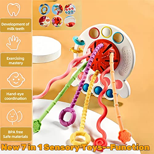 Montessori Toys For Babiespull String Activity Toy For Sensory Development Baby Toys Fine Motor Skills Toys Gift Early Learning Toys Gifts For 18 Months Up Boys And Girls 2