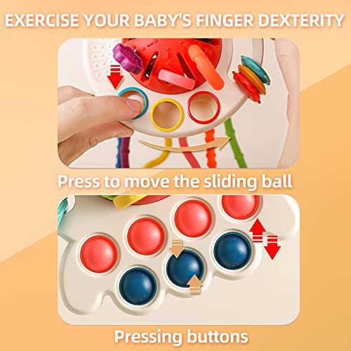 Montessori Toys For Babiespull String Activity Toy For Sensory Development Baby Toys Fine Motor Skills Toys Gift Early Learning Toys Gifts For 18 Months Up Boys And Girls 3