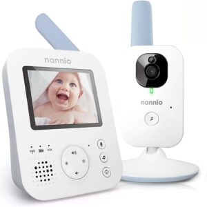 Nannio Hero 2 Video Baby Infant Monitor With Camera And Audio Auto Night Vision Travel Camera Best Baby Gifts