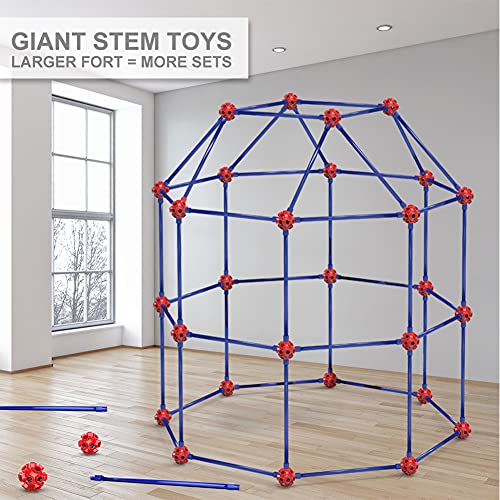 Olefun Fort Building Kit For Kids 45678year Old Boys Girls 140 Pcs Creative Stem Building Toys For Diy Castles Tunnels Play Tent Ideal Gift For Aged 5 8 3