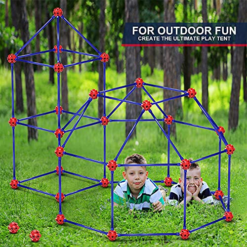 Olefun Fort Building Kit For Kids 45678year Old Boys Girls 140 Pcs Creative Stem Building Toys For Diy Castles Tunnels Play Tent Ideal Gift For Aged 5 8 4