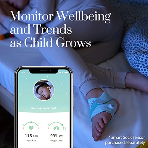 Owlet Extended Fabric Sock Pack For Smart Sock 3 Baby Safety Monitor Extends Monitor Usability From 18 Months To 5 Years Green Sensor And Base Station Not Included 4