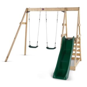 Plum Play Tamarin Wooden Swing Set Jungle Gym With Slide