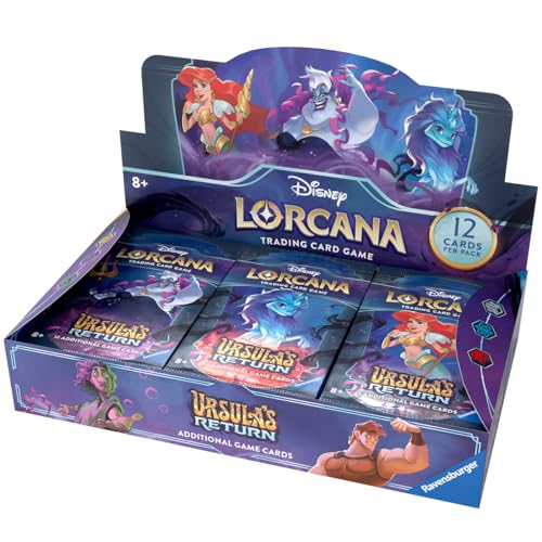 Ravensburger Disney Lorcana Tcg Ursula Return Booster Pack Display For Ages 8 And Up