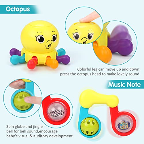 Remoking Baby Toys 0 6 Months 10pcs Teething Rattles Toysinfant Teether Toys Shaker Grab Rattlesnewborn Baby Sensory Toy For Early Developmentgifts For 0 3 6 12 Months Old Infant Baby Boy Girl 3