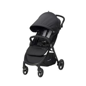 Safe N Sound Move Ez Stroller Quick Fold Ultra Lightweight Travel System With 6kg Basket Capacity Includes Extra Cup Holder And Bug Net Black 37014