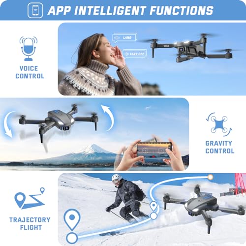 Sotaone S350 Drone With Camera For Adults Mini Drones For Kids With 1080p Hd Fpv Live Video Remote Control Helicopter Toys Gifts For Boys Girls Altitude Hold One Key Start 2 Batteries Carry Case 4