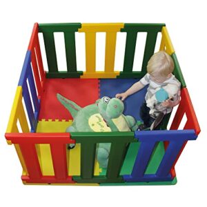 Tikk Tokk Nanny Panel Playpen Multicoloured