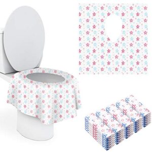 Toilet Seat Cover Disposable Xl 30 Pack Extra Large Full Cover Individually Wrapped Portable For Travel Perfect For Toddlers Potty Training Ideal For Adults And Kids