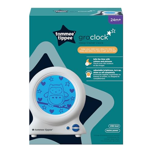 Tommee Tippee Groclock Sleep Trainer Clock Alarm Clock And Nightlight For Young Children Usb Powered 3