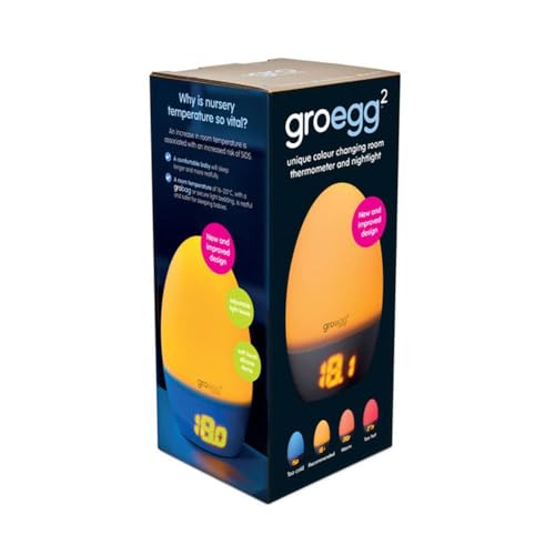 Tommee Tippee Groegg2 Digital Colour Changing Nursery Thermometer And Nightlight Usb Powered Digital Temperature Display 2