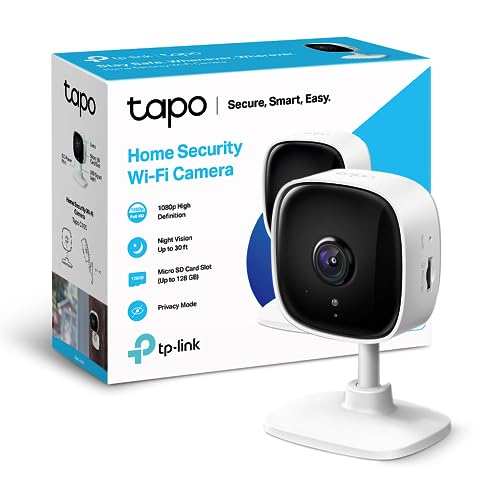 Tp Link Tapo Smart Home Ai Security Wi Fi Camera Baby Monitor 1080p 850nm Night Vision Motion Person Detection Notifications Two Way Audio No Hub Required Tapo C100