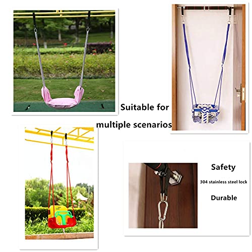 Tree Swing Straps Hanging Kit Short Hanging Straps 2 Pcs Sling 984 Inches Hammock Straps For Tree Apply To Pull Up Bar Fitness Equipmentswing Seathammocksheavy Duty Carabiner Hooks 4