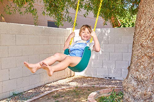 Turfee 2 Pack Green Swing Seats Heavy Duty With 66 Chain Swing Set Accessories Replacement With Snap Hooks For Kids Outdoor Play Playground Trees Swing Set Playgroundgreen 4