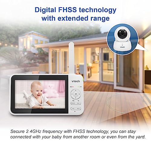 Vtech Bm5550au 5 Full Colour Pan Tilt Video Baby Monitor 4