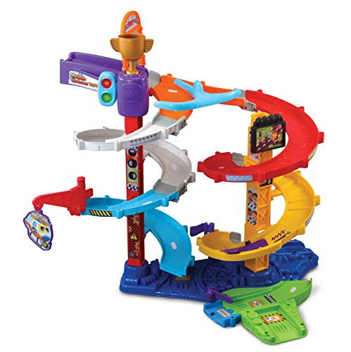 Vtech Toot Drivers Twist Race Tower Racing Cars For Boys Girls Car Tracks For Kids With Lights Sounds Musical Toy Race Track Ideal For Children Aged 12 Months To 5 Years 2