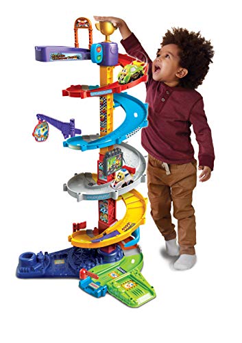 Vtech Toot Drivers Twist Race Tower Racing Cars For Boys Girls Car Tracks For Kids With Lights Sounds Musical Toy Race Track Ideal For Children Aged 12 Months To 5 Years 3