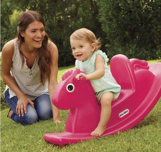 LITTLE TIKES Rocking Horse Puppy Rocker 1 2 3 year old toy - Magenta